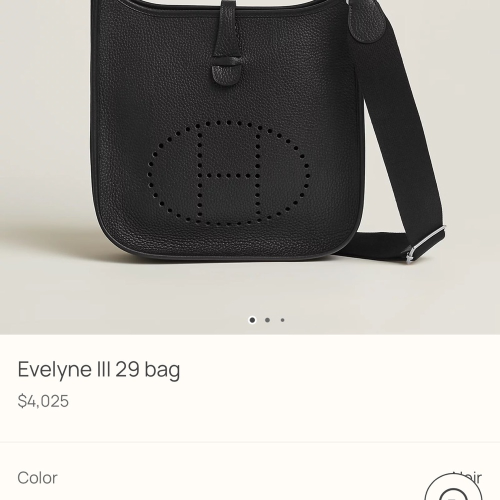 Evelyne III 29 Black Bag